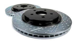 Chevrolet Camaro SS Brake Rotors (2) - Rear - Baer Brakes - EradiSpeed+ SDZ 2-Piece - Black - `16-`24
